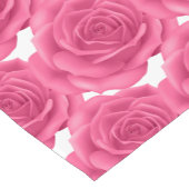 Roze ringlooppas korte tafelloper (Hoek)