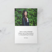 Roze RN verpleegkundige foto dank u + bericht Bedankkaart (Binnen)