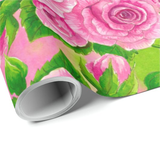 Roze Robin en rozen Cadeaupapier (Rol Hoek)
