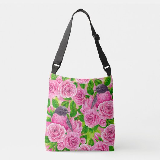 Roze Robin en rozen Crossbody Tas (Voorkant)