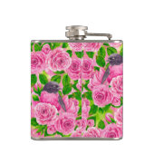 Roze Robin en rozen Heupfles (Achterkant)