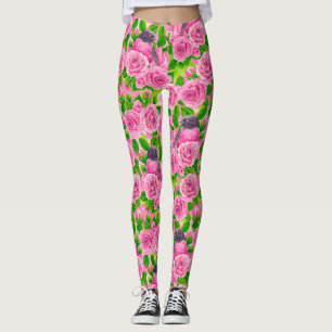 Roze Robin en rozen Leggings
