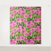 Roze Robin en rozen Wandkleed (Voorkant)