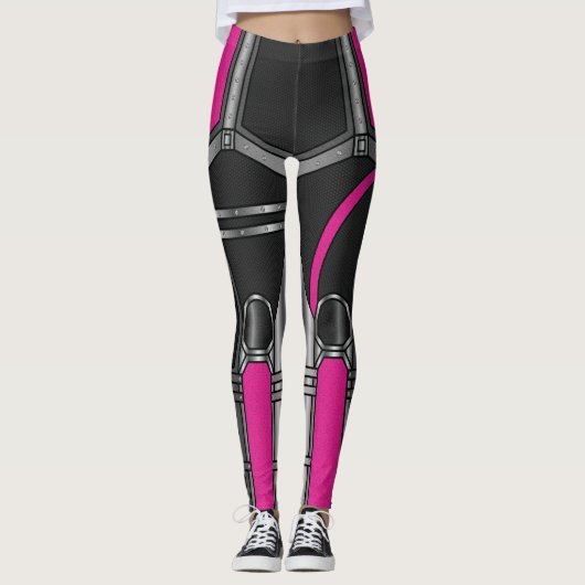 Roze Robotpantser Leggings (Voorkant)