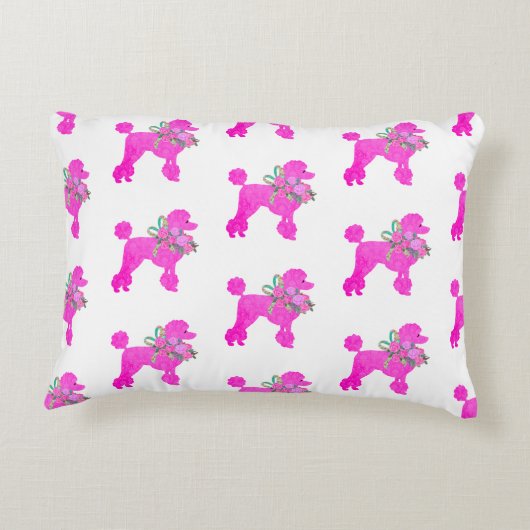 Roze Robuuste op maat Accent Kussen (Achterkant)