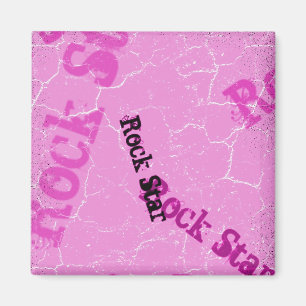 Roze Rock Star Magneet