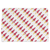 Roze Rocket Ship Buitenruimte Birthday Feminist Groot Cadeauzakje (Voorkant)