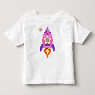 Roze Rocket Ship Kinder Shirts