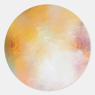 Roze rode, Abstracte blauwblanco Sjabloon Ronde Sticker