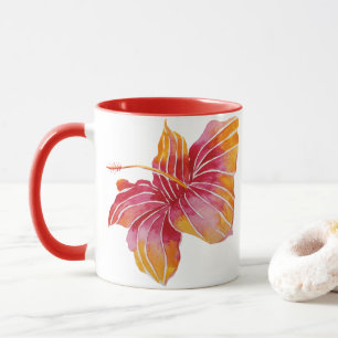 Roze & Rode Bloemen Hawaii Hibiscus Mok