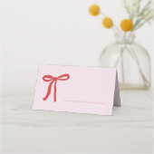 Roze Rode Bow Minimalist Vul in (Voorkant)