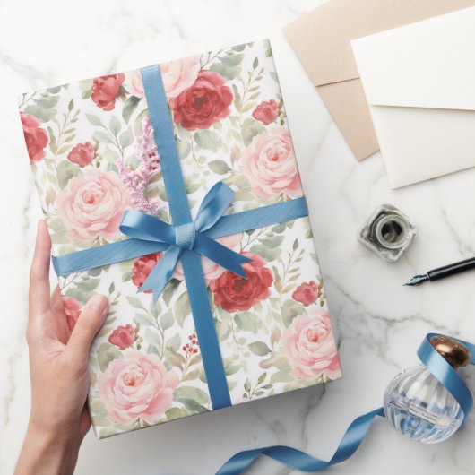 Roze Rode Cadeaupapier (Geschenken)