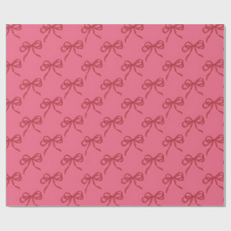 Roze rode coquette strikken minimaal en schattig cadeaupapier