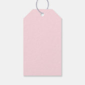 Roze Rode Doodle Kerstcadeau Label Eigenzinnige Va Cadeaulabel (Achterkant)