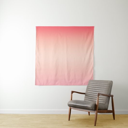 Roze rode en gele kleurverloop achtergrond wandkleed (In situ)