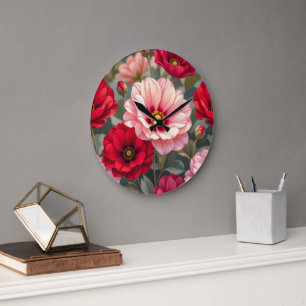 Roze, rode en mauve bloemen grote klok