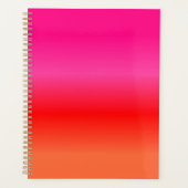 Roze, rode en Oranje gradiënt Planner (Voorkant)