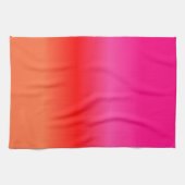 Roze, rode en Oranje gradiënt Theedoek (Horizontaal)