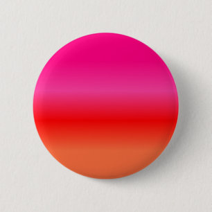 Roze, Rode en Oranje Verlopen Kleur Ronde Button 5,7 Cm
