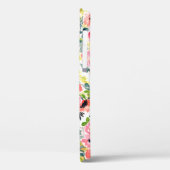 Roze rode Floral Waterverf Hoesje-Mate iPhone Case-Mate iPhone Case (Achterkant / Links)