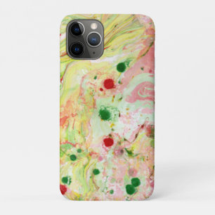 Roze rode, groene, moderne Abstracte Sjabloon iPhone 11 Pro Hoesje