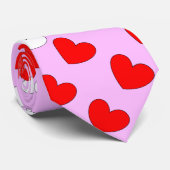 Roze rode harten na lutter 4Jessie Stropdas (Opgerold)