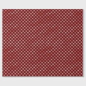 Roze rode harten Ombre Cadeaupapier (Vlak)