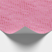 Roze rode harten Ombre Cadeaupapier (Hoek)