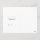 Roze rode kerstfoto feestdagenkaart (Achterkant)