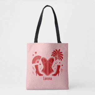 Roze + Rode Las Vegas Showgirl Bruidsmeisje Draagtas