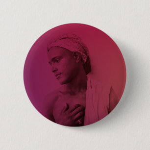 Roze rode Maghreb Tunesiër Djerba Boy Man Male But Ronde Button 5,7 Cm