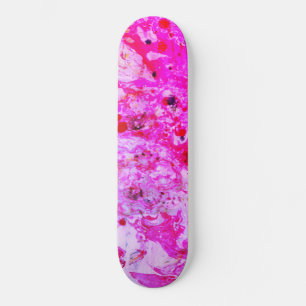 Roze rode Paarse moderne, kleurrijke Abstracte kun Skateboard