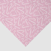 Roze rode peppermint-snoepsnoeren kerstFeestdagen Tissuepapier (Detail)