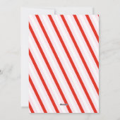 Roze & Rode Retro Bow Zakelijk Frans Kerstmis Feestdagenkaart (Achterkant)