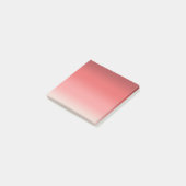 Roze rode roze verloopnotities na de introductie post-it® notes (Schuin)