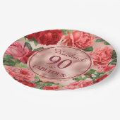  Roze Rode Rozen 90 en Fabulous Paper Bord (Gekanteld)