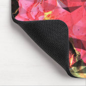 Roze rode rozen Abstracte Cubist Muismat (Hoek)