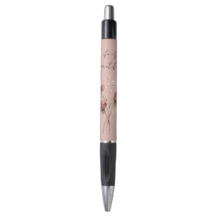 Roze Rode Rozen Bloemstuk Pen