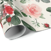 roze rode rozen Moederdag Cadeaupapier (Rol Hoek)