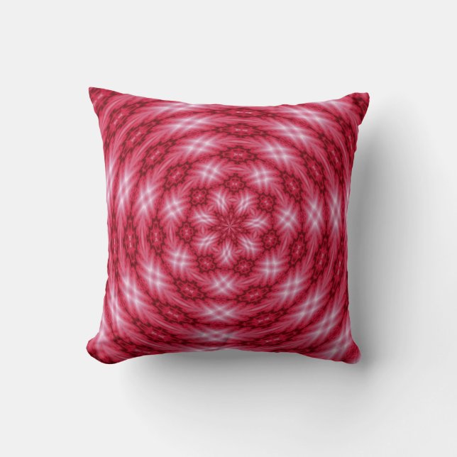 Roze-rode Sierkussen (10) (Voorkant)