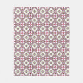  roze rode Tegel van Barcelona Kunstlint Fleece Deken (Voorkant)