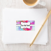 Roze rode textuur etiket (Insitu)