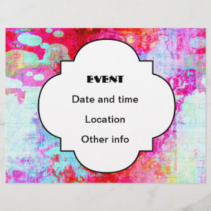 Roze rode textuur flyer