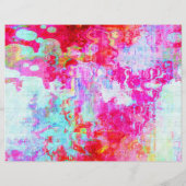 Roze rode textuur flyer (Achterkant)