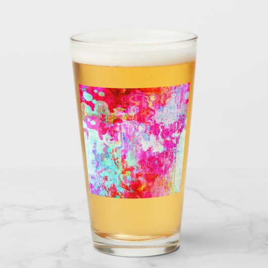 Roze rode textuur glas (Voorkant gevuld)