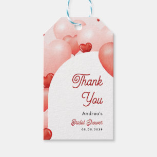 Roze & Rode Valentijnsdag Dank Je Trouwdag Bruidsf Cadeaulabel