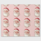 Roze & Rode Vintage Sinterklaas Cadeaupapier (Vlak)