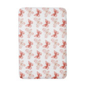 Roze Rode Vlinders Badmat (Voorkant Verticaal)