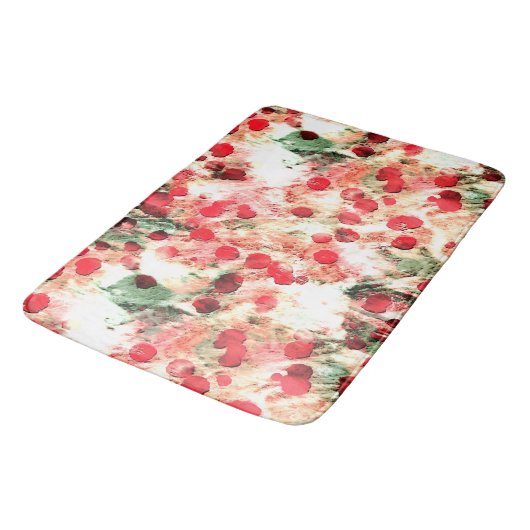 Roze rode vuil pootendot grunge badmat (Gekanteld)