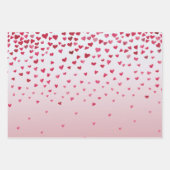 Roze rode Waterverf Inpakpapier Vel (Voorkant)